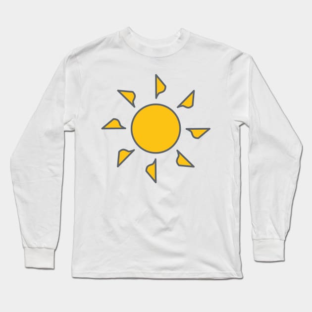 Cartoon Sun Long Sleeve T-Shirt by Jonathan Wightman